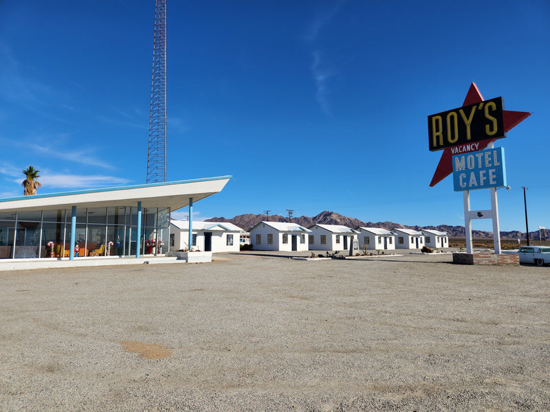 Roy's Motel Cafe, a vintage desert roadside stop with motel rooms & a sign. A scenic journey for your next RV rental adventure. — photo 20