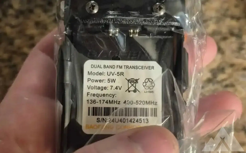Baofeng Radio Model UV 5R Power 5W Voltage 7.4V — new gear for sale (photo 2) — photo 2