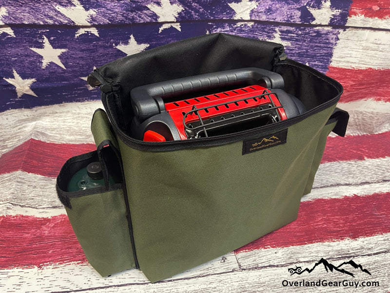 Mr Buddy Heater Bag II w/bottle pouches — Overland Gear Guy (photo 3) — photo 3