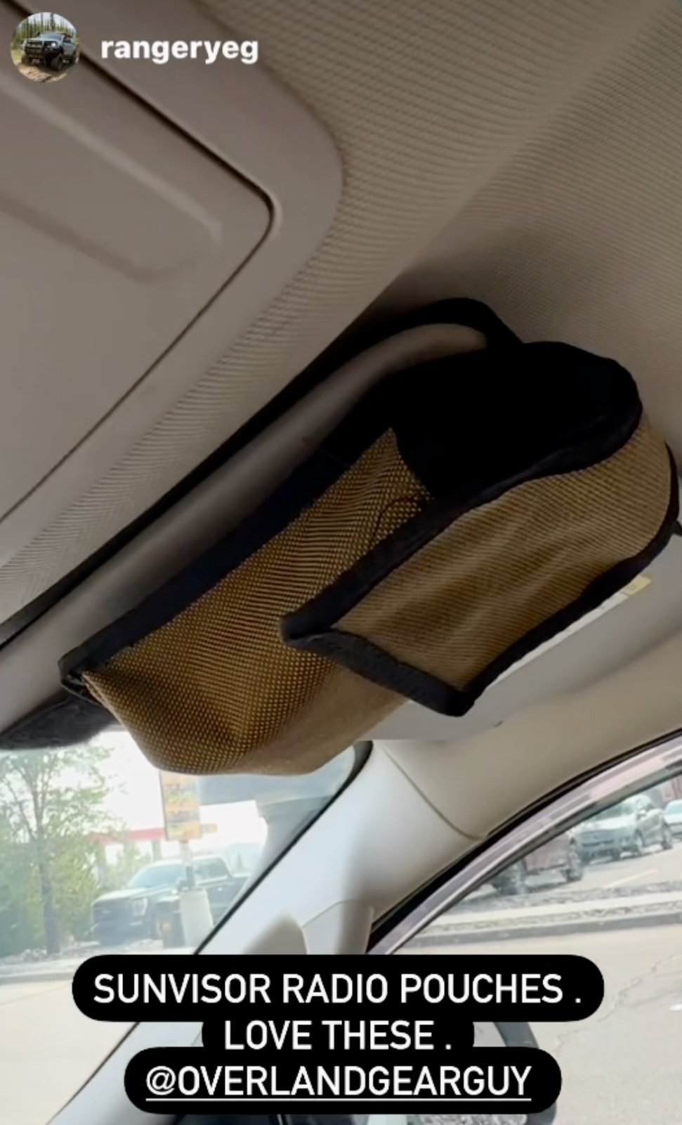 Sun Visor Radio Pouch — Overland Gear Guy (photo 4) — photo 4