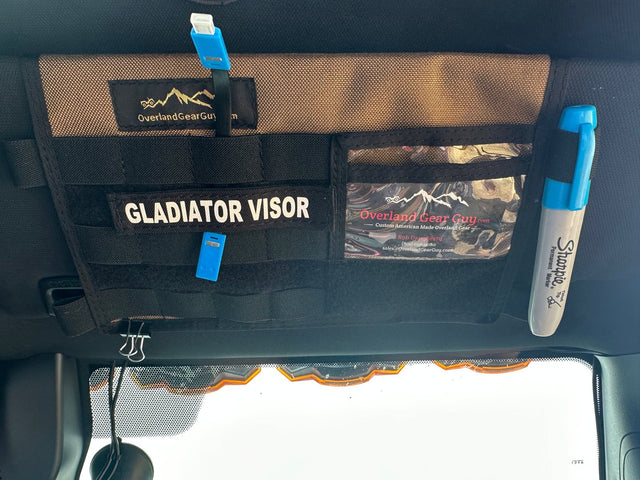 Jeep Gladiator MOLLE Visor Organizer - Tacoma Visor — photo 2