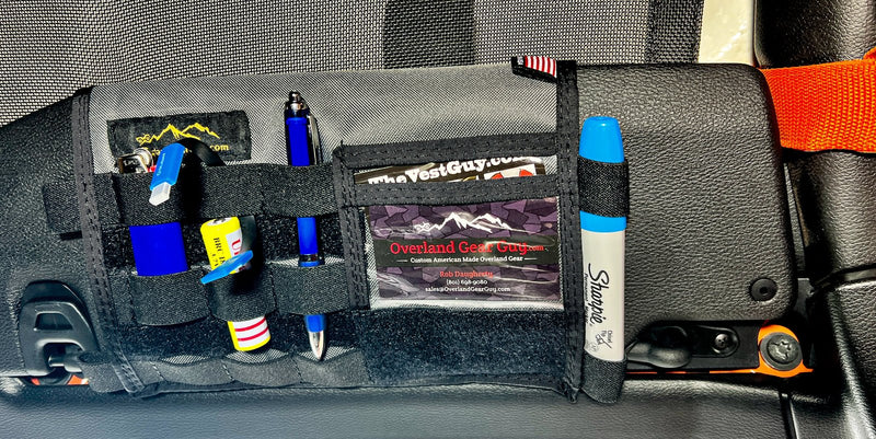 Jeep Gladiator MOLLE Visor Organizer - Tacoma Visor — Overland Gear Guy (photo 16) — photo 16