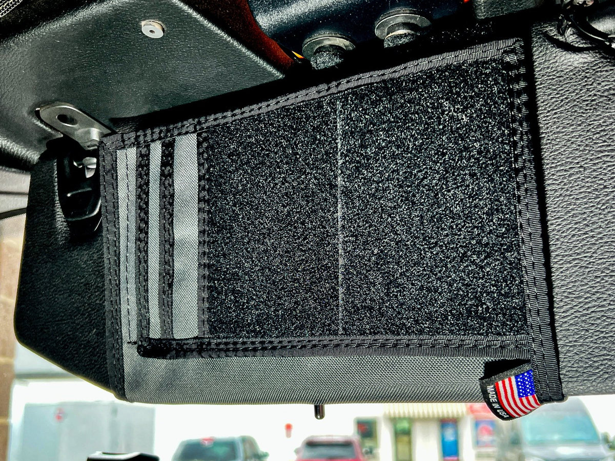 Jeep Gladiator MOLLE Visor Organizer - Tacoma Visor — Overland Gear Guy (photo 17) — photo 17