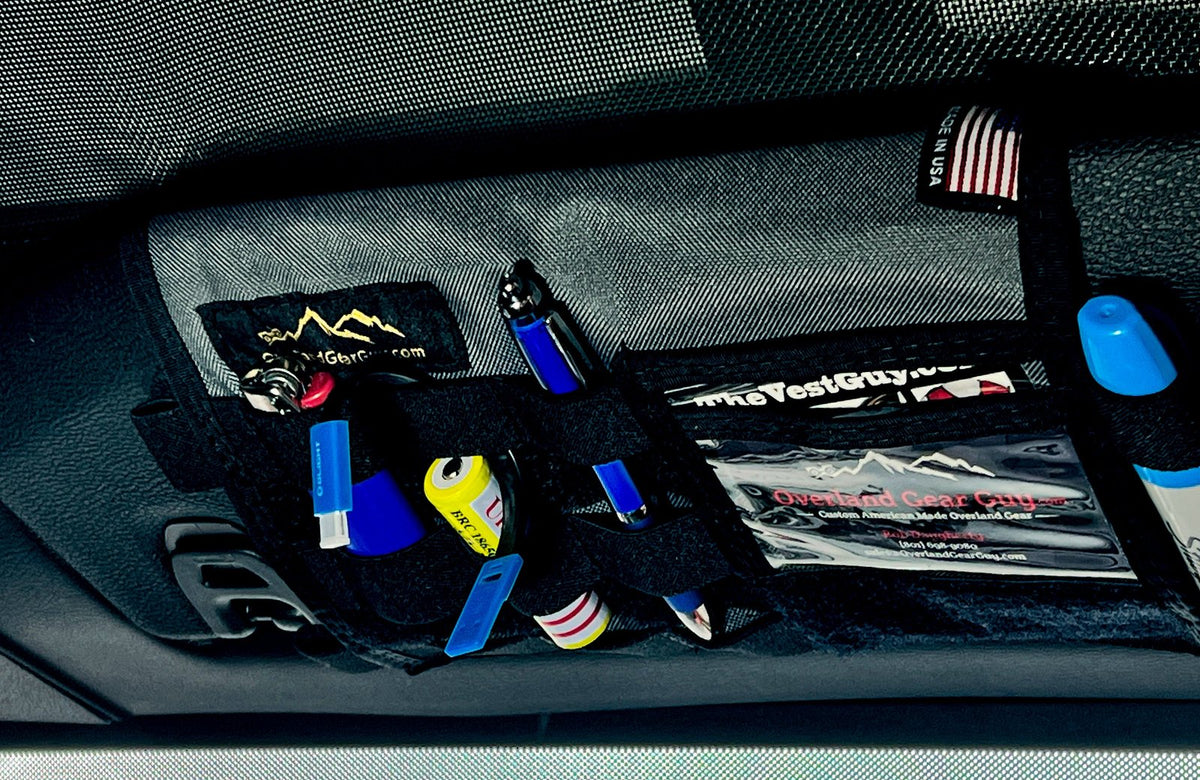 Jeep Gladiator MOLLE Visor Organizer - Tacoma Visor — Overland Gear Guy (photo 4) — photo 4
