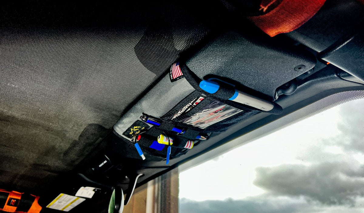 Jeep Gladiator MOLLE Visor Organizer - Tacoma Visor — Overland Gear Guy (photo 6) — photo 6