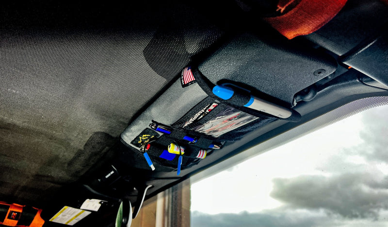 Jeep Gladiator MOLLE Visor Organizer - Tacoma Visor — Overland Gear Guy (photo 6) — photo 6