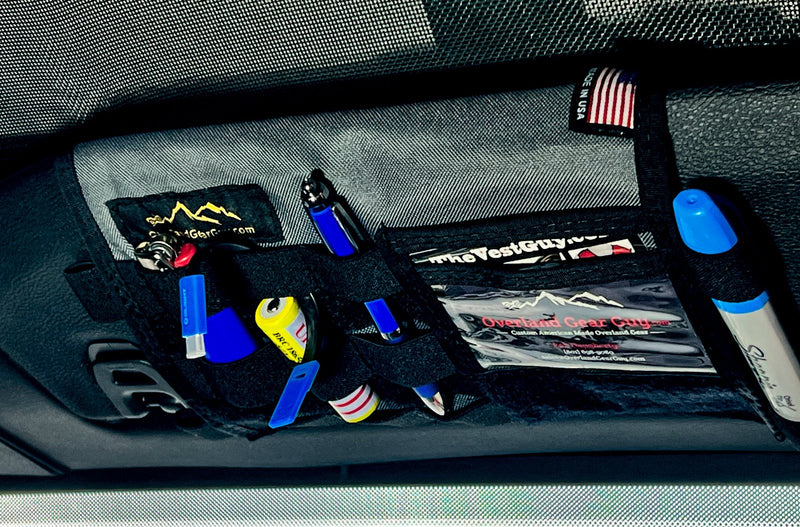 Jeep Gladiator MOLLE Visor Organizer - Tacoma Visor — Overland Gear Guy (photo 10) — photo 10