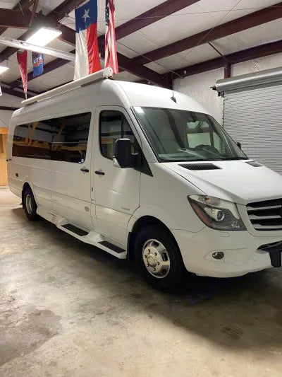 White Mercedes-Benz Sprinter RV rental — photo 1