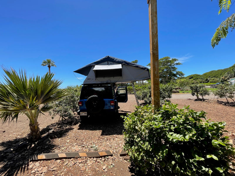  and sunny tropical scene outside. Your adventure beyond a typical rv rental.|The spacious interior of a blue Jeep — photo 33