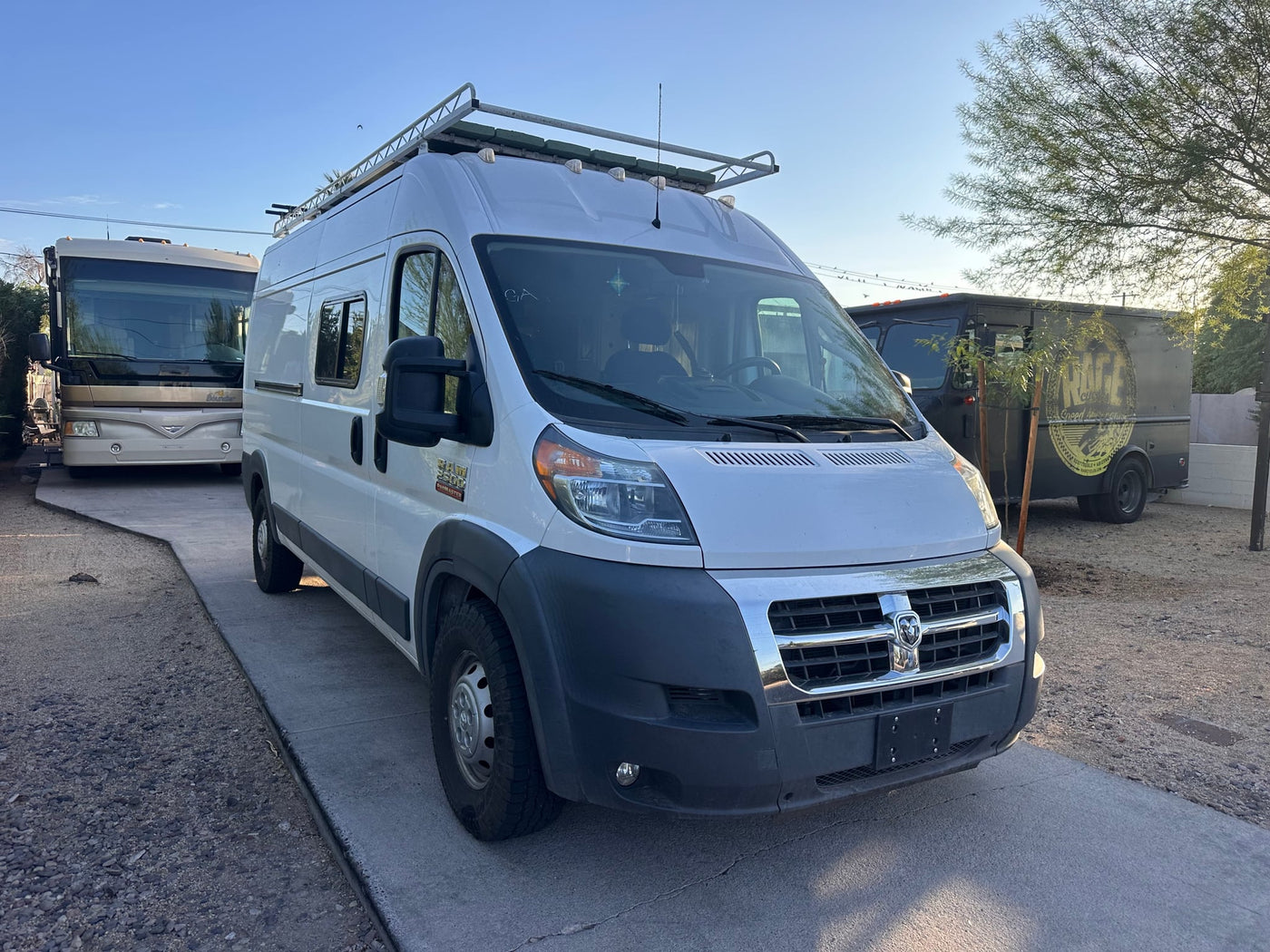 White Ram ProMaster camper van for rv rental — photo 1