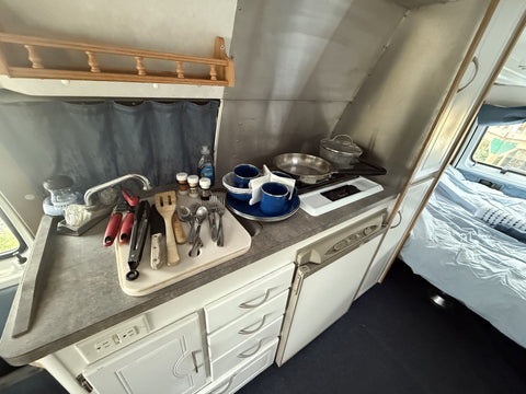 Alaska Fall Camper Van | Heat • Full Bath • Kitchen • Sleeps 2–3 — photo 5
