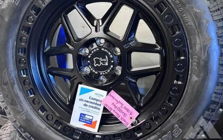 Black Rhino 20 inches Milestar R20 — new set of wheels tires for sale (photo 2)