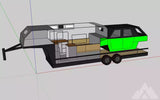BRAVO 1 - OFF-GRID REMOVABLE TOY HAULER — used overland trailer for sale in Summersville, WV (photo 10)