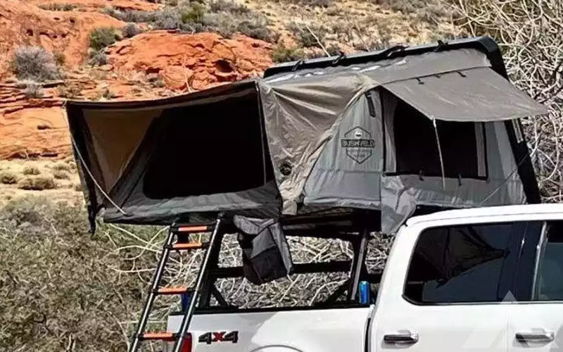 Bushveld 4-Person Hard Shell Roof Top Tent — used rooftop tents for sale — photo 1