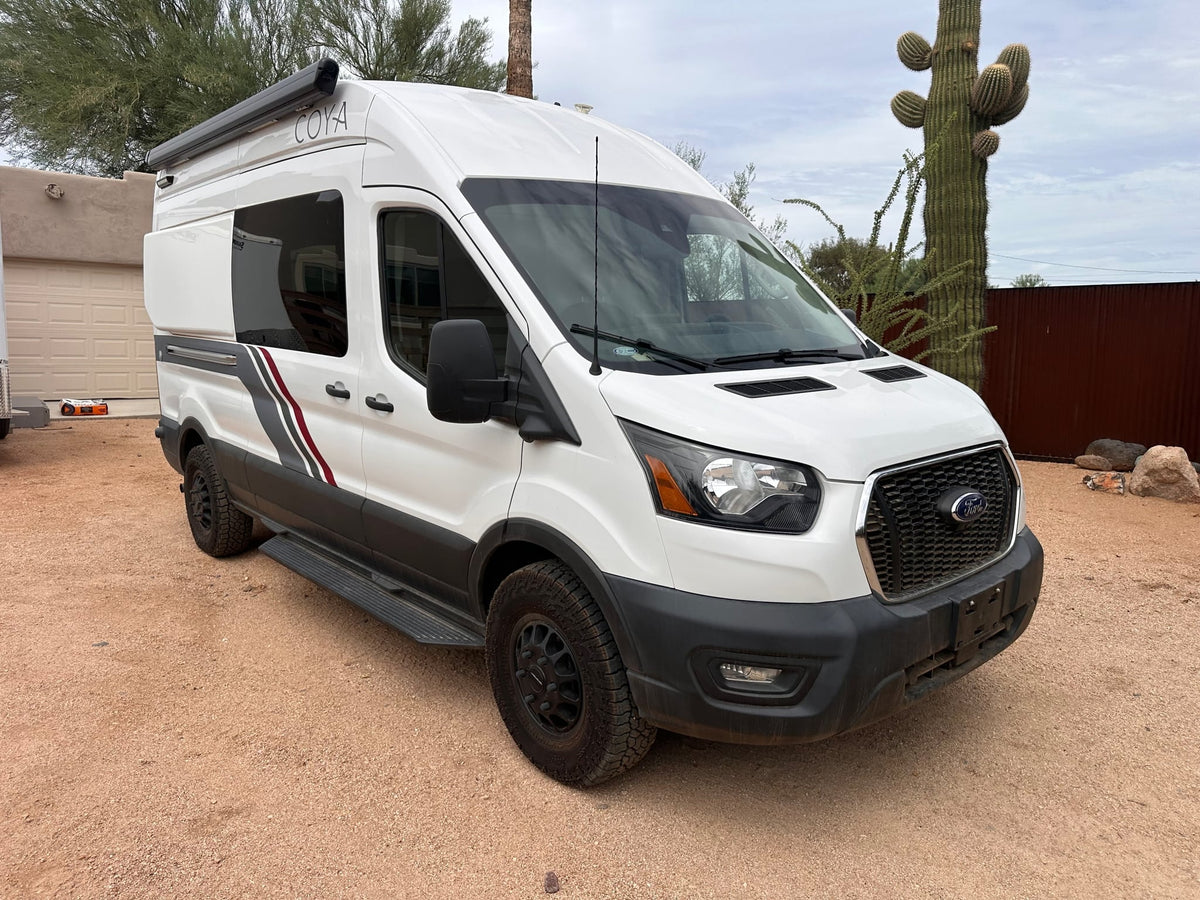 White Coya Ford Transit rv rental camper van — photo 1