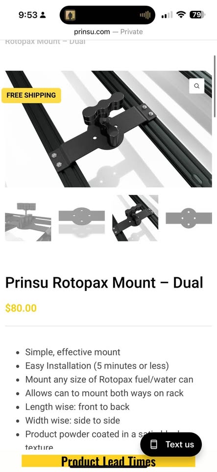 Prinsu Rotopax Dual Mount — photo 3