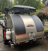 Compact RV rental: This teardrop camper is fully equipped for your next camping adventure.