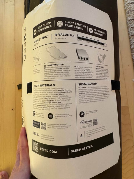 Exped MegaMat Auto Self-Inflating Car Sleeping Pad Brand New Never Opened/Inflated in Portland, OR (photo 4)