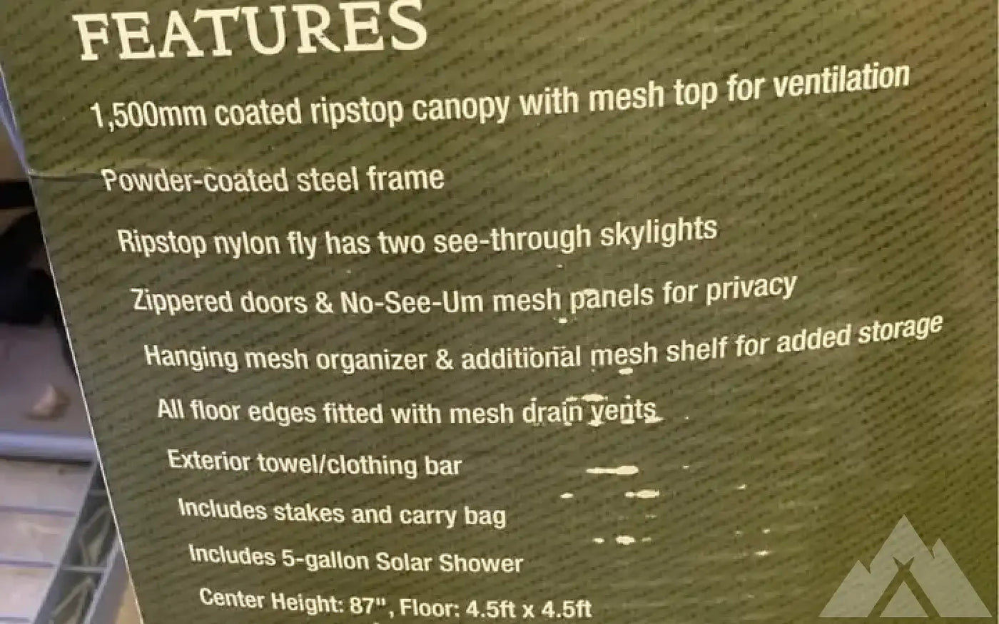 Cabela's Caveman camp shower shelter — used showers & toilets for sale (photo 2) — photo 2