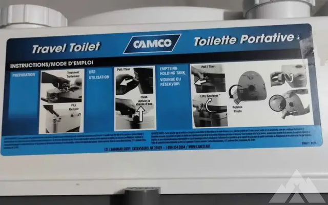 Camco travel toilet 5.3 gallons — photo 2