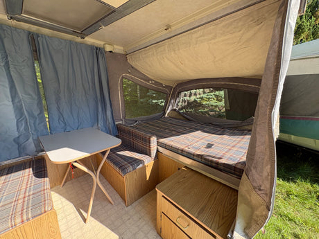 Classic 1991 Coleman Roanoke Pop-Up Camper - Intact & Ready for Maine