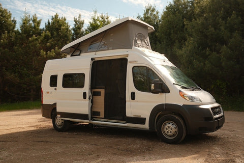 "Dewey" - Off-Grid 4 Person Winnebago Solis 59P Pop-Top w/ Wet Bath overland rental
