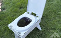 Clean waste portable toilet