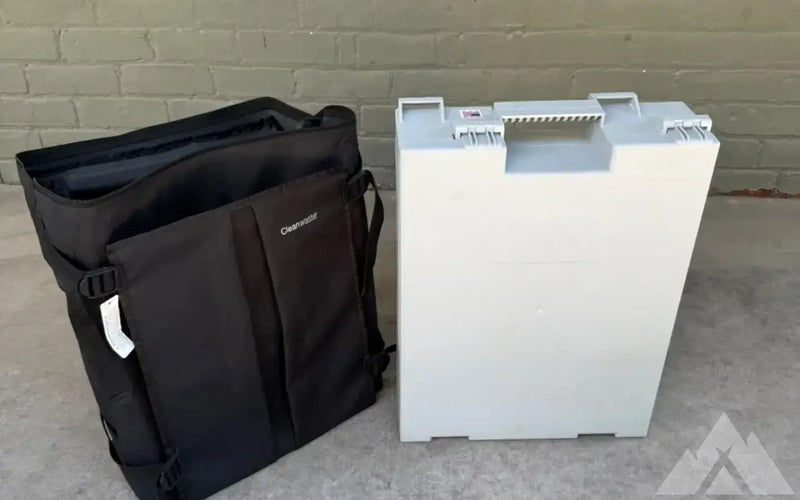 Cleanwaste Portable Toilet Seat &amp; Storage — used showers & toilets for sale (photo 2) — photo 2