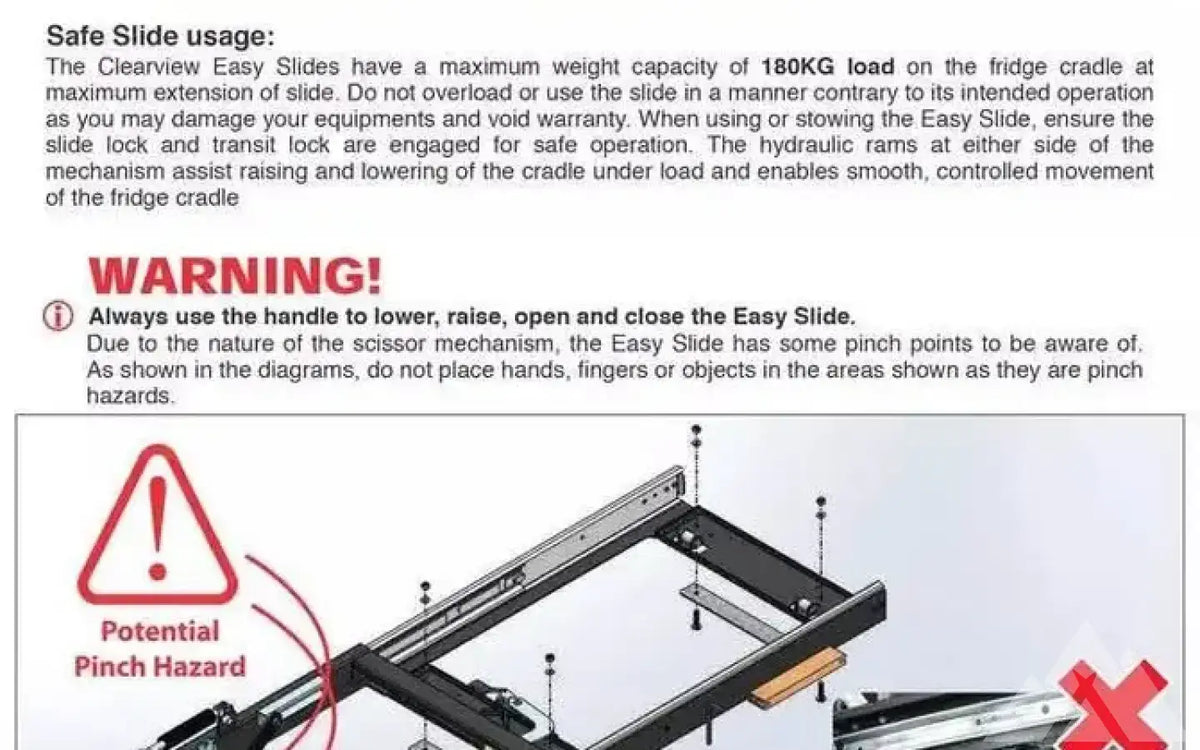 CLEARVIEW Overlanding Fridge Kitchen Slide — used fridge slides for sale (photo 4) — photo 4