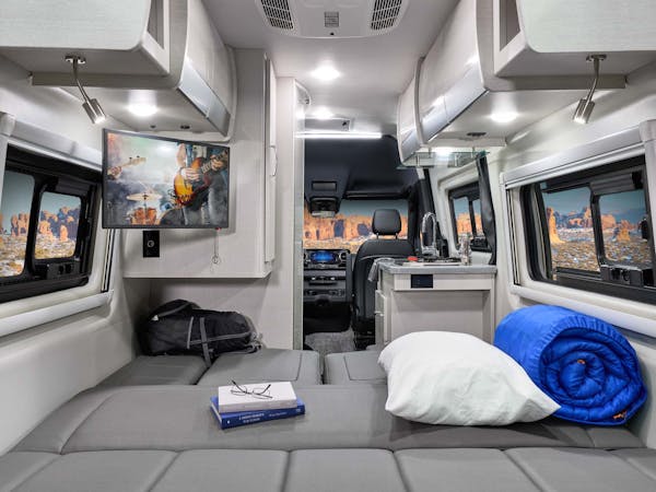  and compact fridge.|Inside this rv rental — photo 2