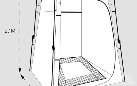 Colapz Camping Shower Tent and Pop Up Toilet Tent