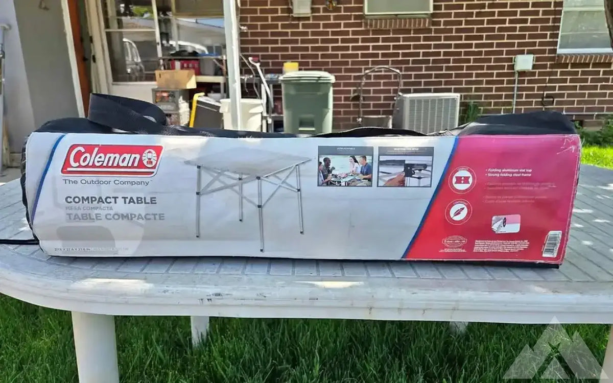 Coleman - Compact Aluminum Table — used camp furniture for sale (photo 3) — photo 3