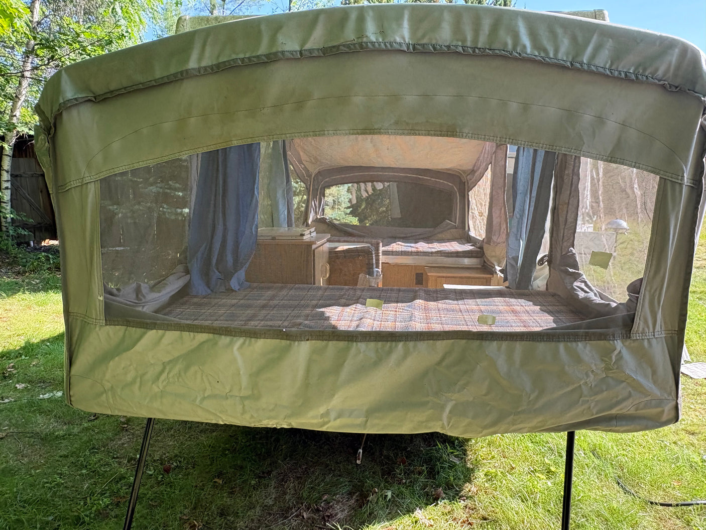Classic 1991 Coleman Roanoke Pop-Up Camper - Intact & Ready for Maine