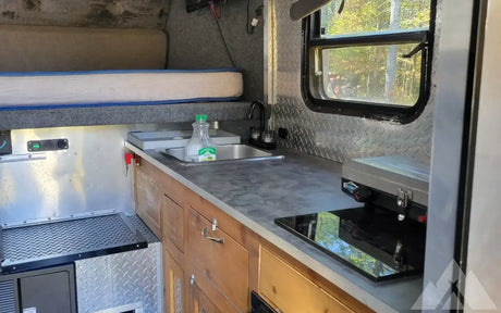 Custom built flatbed camper with aluminum bed — used for sale in Acworth, NH (photo 3)