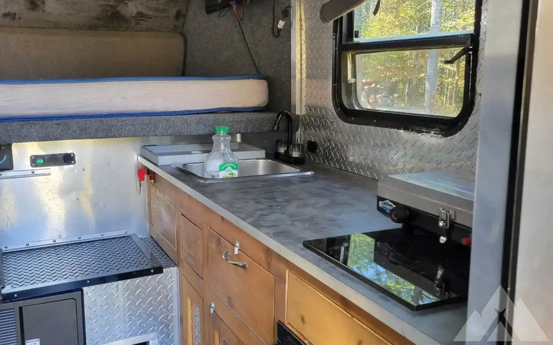 Custom built flatbed camper with aluminum bed — used for sale in Acworth, NH (photo 3) — photo 3