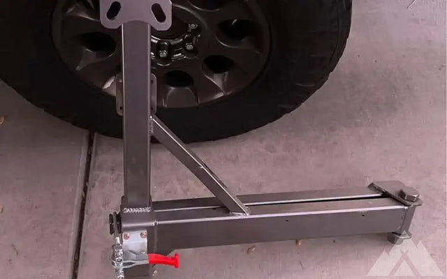 Custom Lexus GX470 Swingout tire hitch mount — photo 2