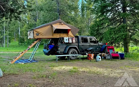 CVT rooftop tent with Rock Slide Engineering frame