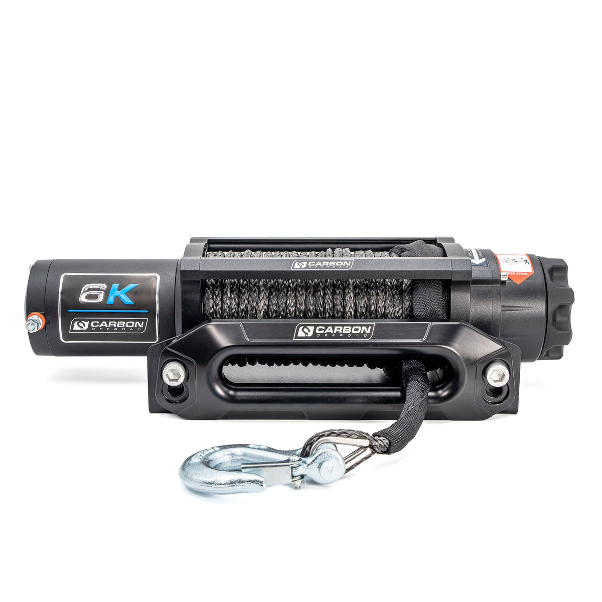 Carbon Offroad Long Drum 6000lb ATV/Small 4X4 Winch