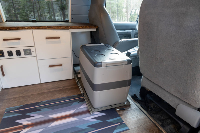 This RV rental's interior features a pull-out refrigerator — photo 1