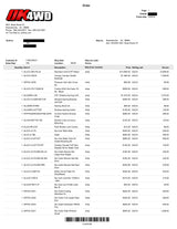 OK4WD build invoice — page 1 of 5
