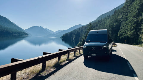 Sprinter Crew Van with bed overland rental