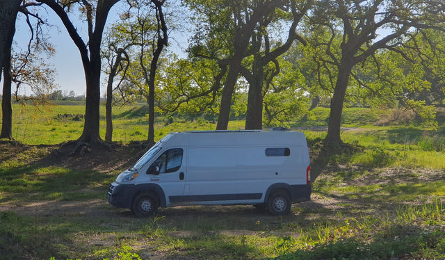 White camper van for rv rental