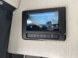 This RV rental digital control panel with touchscreen display manages power and awning for easy camper adventures.