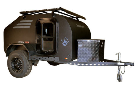 TerraDrop ALPHA off-road teardrop trailer with roof rack & storage
