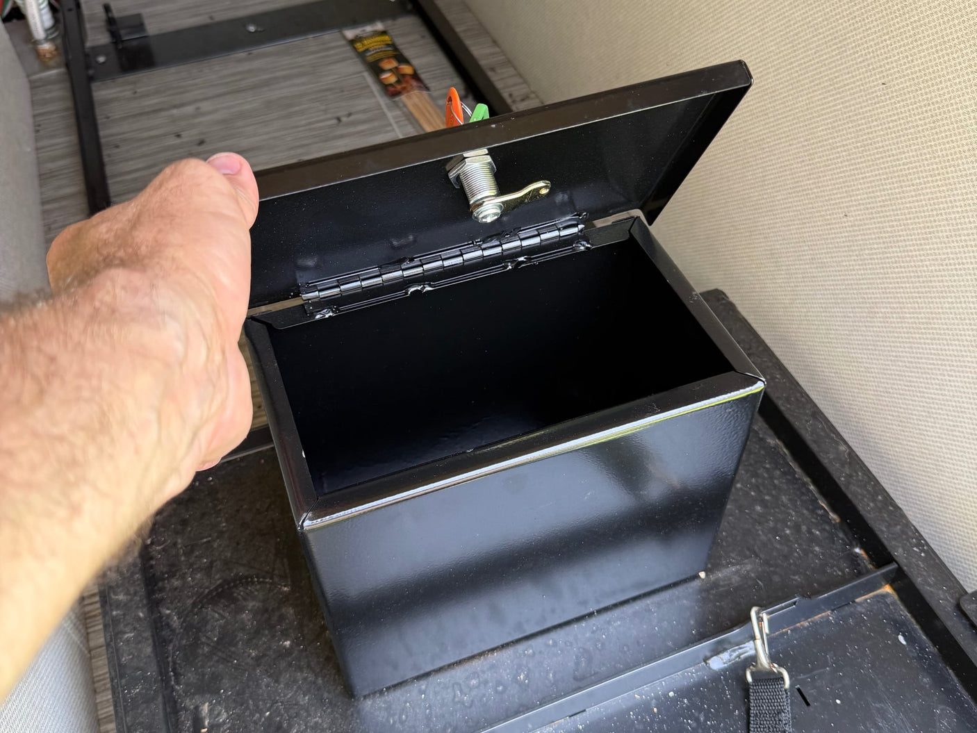  and a rugged tire.|A convenient RV rental outdoor kitchen