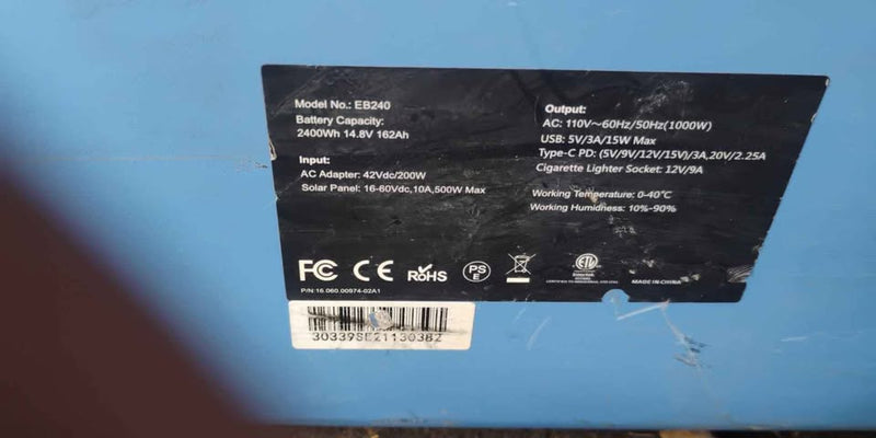 BLUETTI MAXOAK EB240 Portable Power Station in Seattle, WA (photo 2) — photo 2