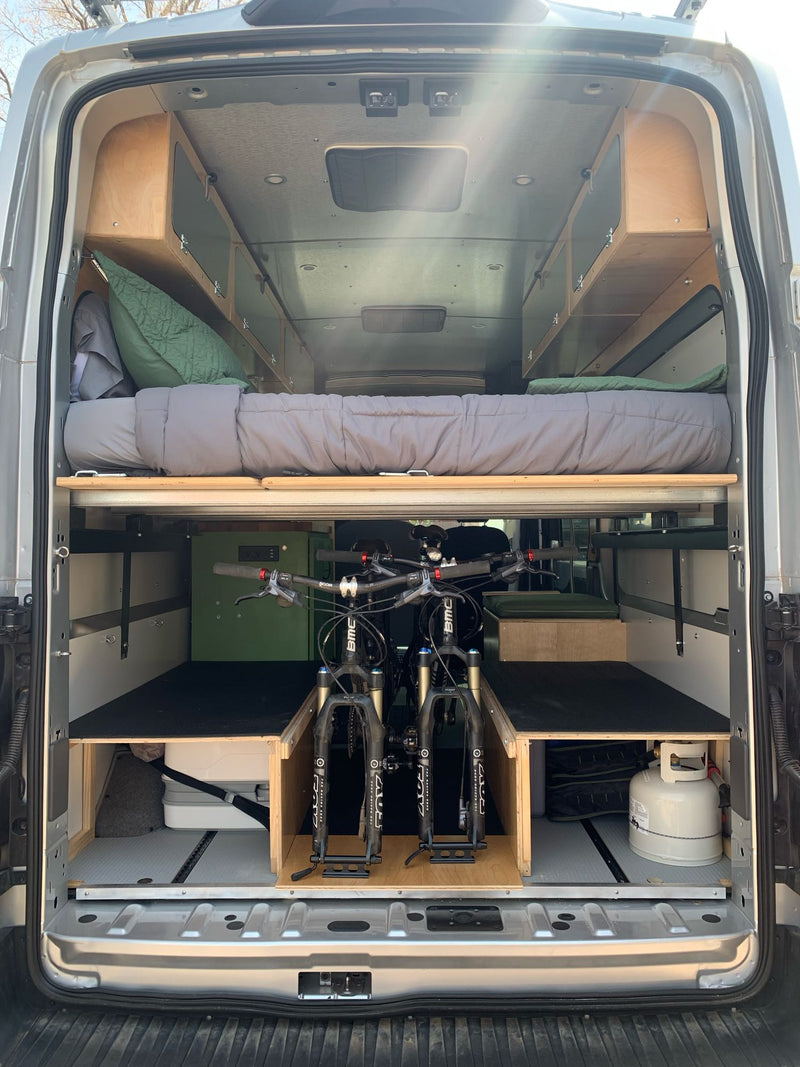  ready for meals.|Inside a custom RV rental van — photo 6