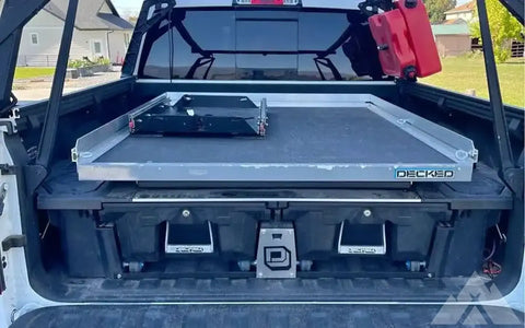 Decked drawer system for ram 1500