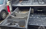 Decked in bed storage box for 2002-2018 short bed — used drawer systems for sale (photo 2)