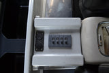 RV rental interior: control panel features USB/ACC power outlets & switches for USB, lights, DC outlet, fridge.